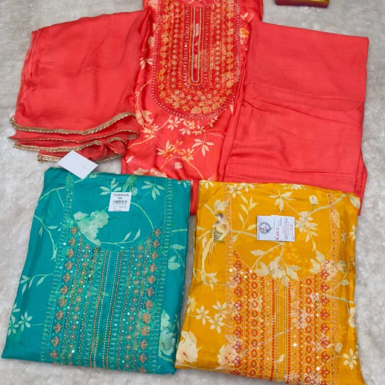 Muslin fabric understand suit Price  1000/-