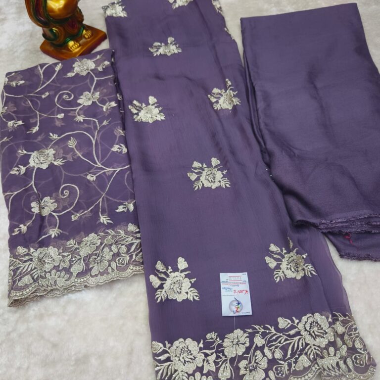 2900/- pure shiffon suit with Duppatta